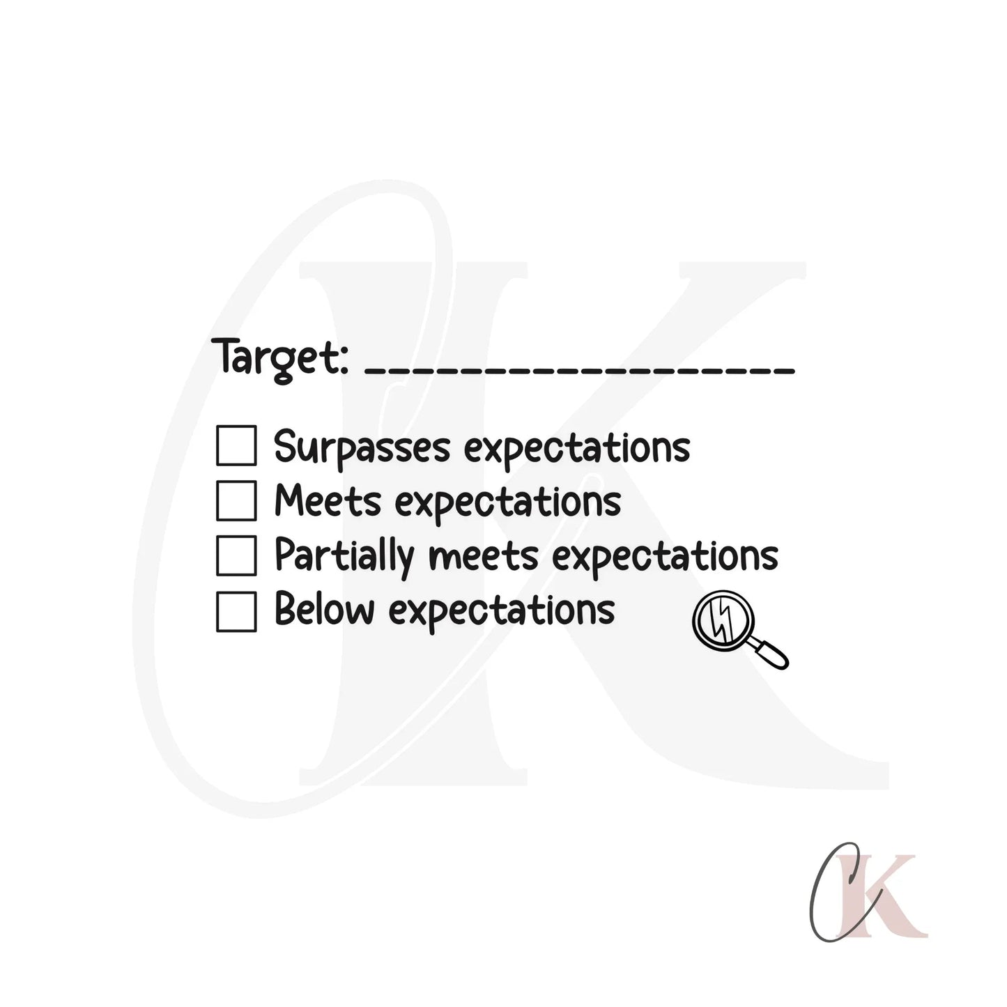 Étampe Target/Expectations Stamp | Rectangle 19 - Étampe