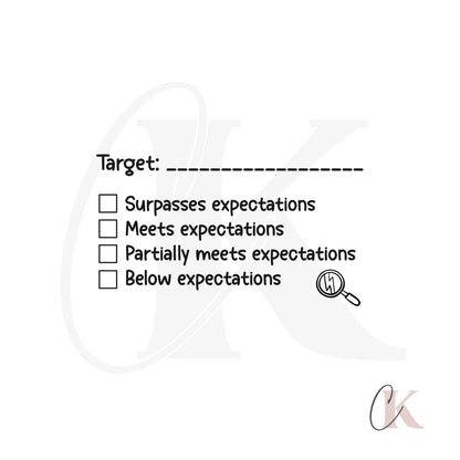Étampe Target/Expectations Stamp | Rectangle 19 - Étampe