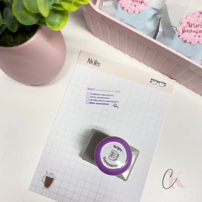 Étampe Target/Expectations Stamp | Rectangle 19 - Étampe
