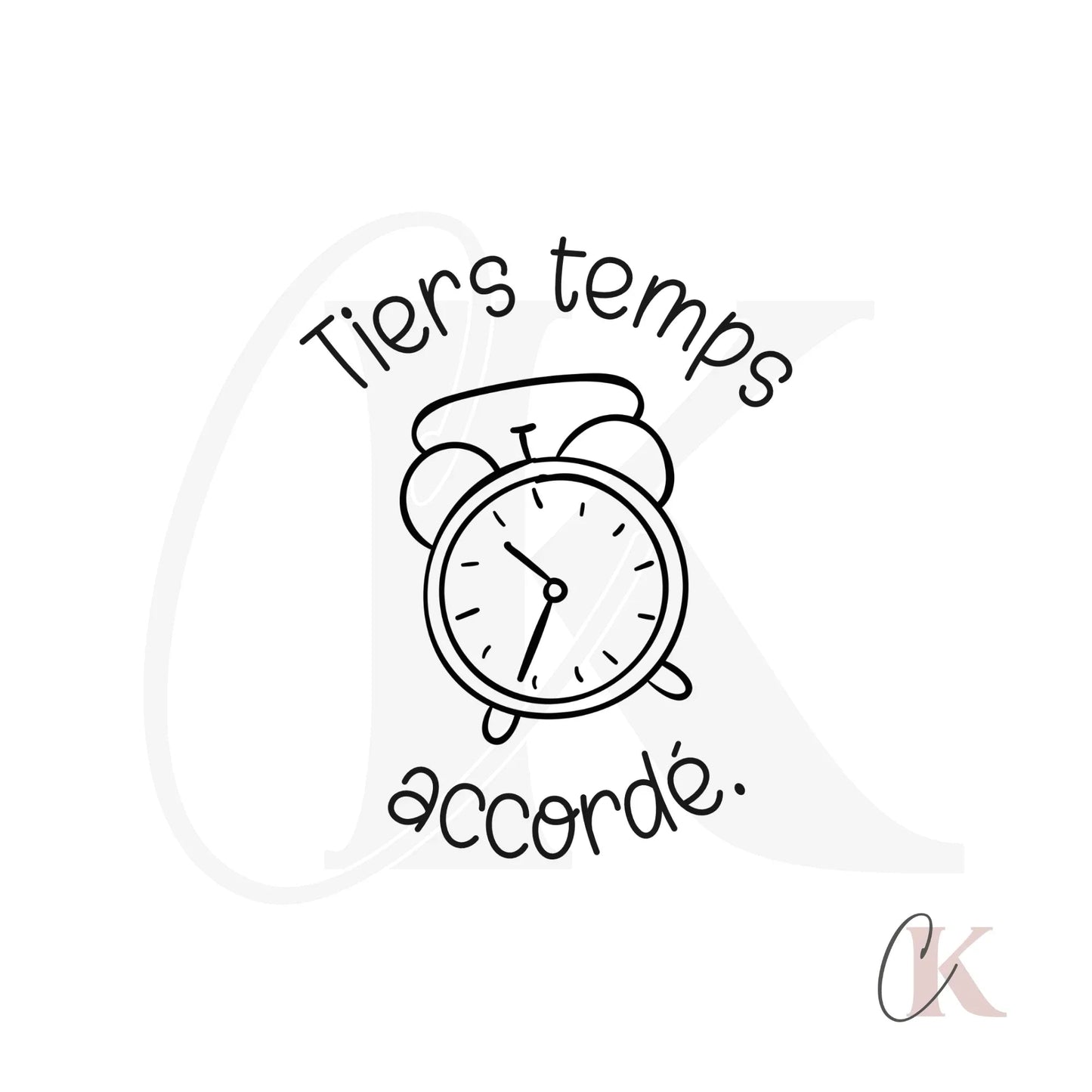 Étampe Tiers temps accordé | Ronde 00 - Étampe