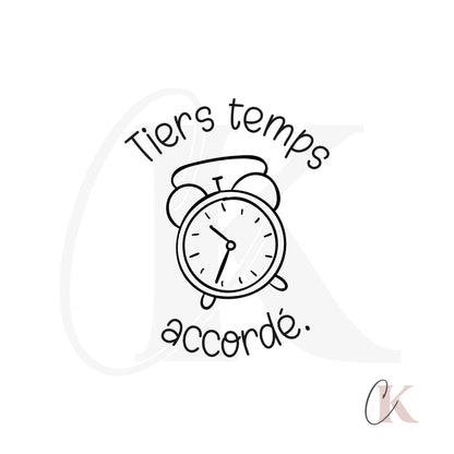 Étampe Tiers temps accordé | Ronde 00 - Étampe