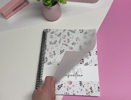 Agenda planificateur non-daté | Grand public | Motif floral