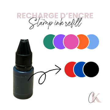 Recharge d’encre pour tampons | Stamp Ink Refill - Étampe